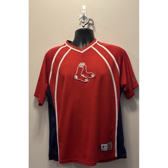 Boston Red Sox's Genuine Merchandise Men's Red, White, Blue Med Pullover Jersey - Picture 1 of 6